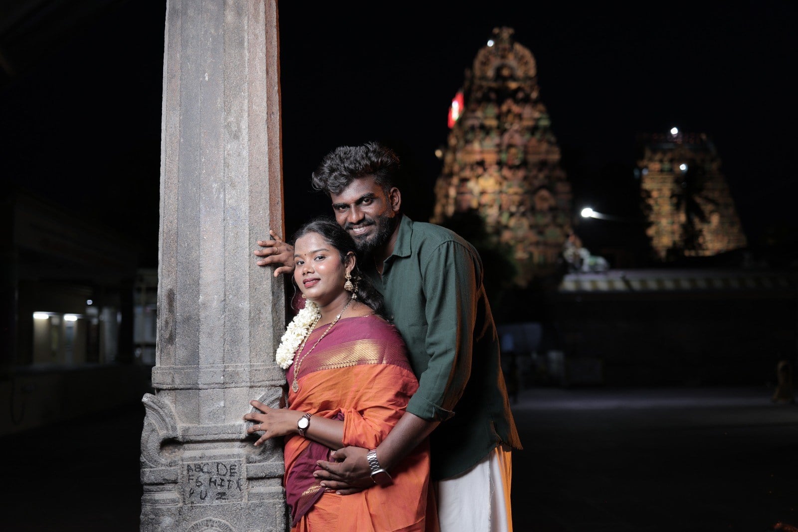 Portrait of Zoya and Kabir photographed during their celebration in Hyderabad.